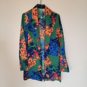 Stradivarius Floral Blazer Size Small